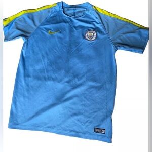 MANCHESTER CITY 2017 2018 TRAINING FOOTBALL SHIRT SOCCER JERSEY NIKE sz L MEN